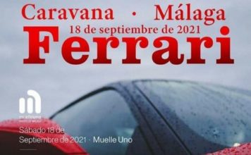 Caravana de Ferraris por las Calles de Málaga