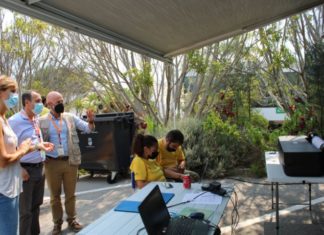 El PSOE muestra el apoyo a los trabajadores del INFOCA ante el incendio de Sierra Bermeja y a los familiares del bombero fallecido