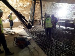 Finaliza el hormigonado del tramo del Metro de Málaga entre El Perchel y Guadalmedina