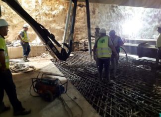 Finaliza el hormigonado del tramo del Metro de Málaga entre El Perchel y Guadalmedina