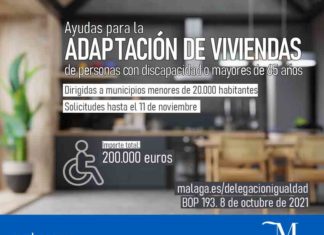 Los mayores de 65 años y las personas con discapacidad ya pueden solicitar las ayudas de la Diputación para adaptar sus viviendas hasta el 11 de noviembre