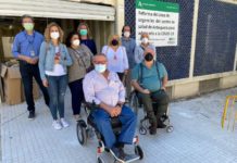Asociaciones de pacientes de la comarca visitan las obras de construcción del nuevo punto de urgencias en Antequera