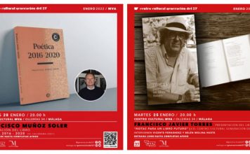 El Centro del 27 presenta esta semana dos novedades literarias de los poetas malagueños Francisco Javier Torres y Francisco Muñoz Soler