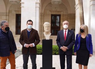 Visita de Juanma Moreno al Museo de Málaga