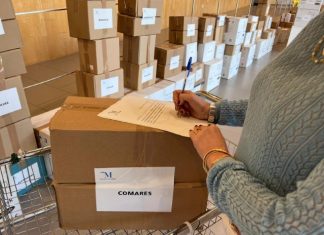 La Diputación inicia el reparto de 71.100 mascarillas entre 89 localidades