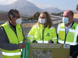 La Junta repara 20 kilómetros de la carretera que une las comarcas de Antequera y Guadalhorce