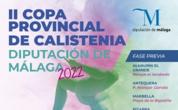 La II Copa Provincial de Calistenia Diputación de Málaga recorrerá los municipios de Alhaurín el Grande, Antequera, Marbella, Pizarra y Fuengirola
