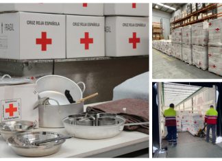 Sale el primer envío de ayuda humanitaria de Cruz Roja Española para las personas afectadas por el conflicto de Ucrania