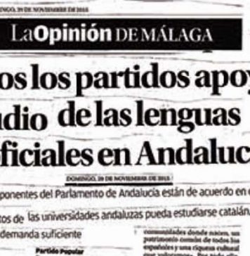 Las Lenguas Cooficiales en Andalucía
