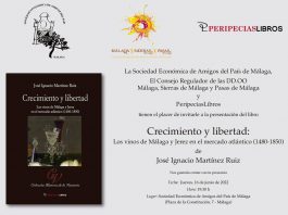 La historia de los vinos y las pasas de Málaga entre los siglos XV y XIX recogida en un nuevo libro