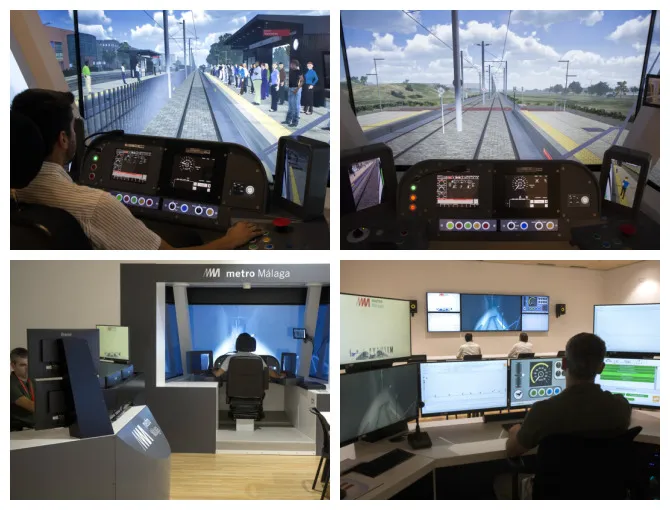 Metro de Málaga instala un simulador de conducción en la Estación Ciudad de  la Justicia - 103 Málaga