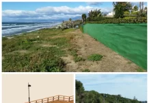 La Diputación financia un nuevo tramo de la Senda Litoral en Marbella que se hará con pasarelas de madera
