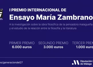 La Diputación rinde homenaje a María Zambrano con un certamen internacional de ensayo