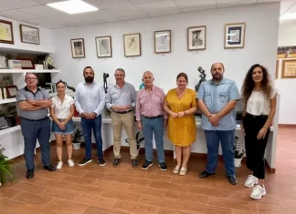 Salado visita los primeros trabajos realizados en el Centro de Interpretación de la Pasa de El Borge