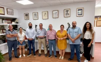 Salado visita los primeros trabajos realizados en el Centro de Interpretación de la Pasa de El Borge