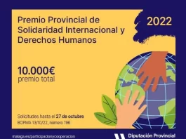 La Diputación publica la convocatoria 2022 del Premio Provincial de Solidaridad Internacional y Derechos Humanos dotado con 10.000 euros