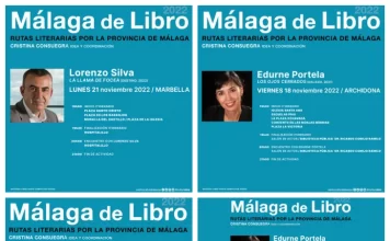 El programa Málaga de Libro llega a su recta final con Edurne Portela, Lorenzo Silva y Rosa Montero en Archidona, Marbella y Ardales