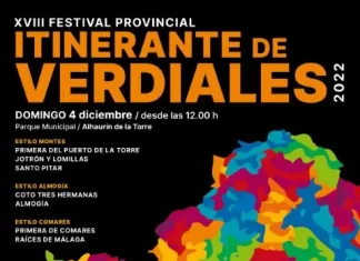 La Diputación recupera el Festival Provincial Itinerante de Verdiales, que llegará el 4 de diciembre a Alhaurín de la Torre
