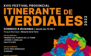 La Diputación recupera el Festival Provincial Itinerante de Verdiales, que llegará el 4 de diciembre a Alhaurín de la Torre