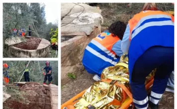 Bomberos del CPB rescatan a un hombre de un pozo de 10 m de profundidad en Cártama