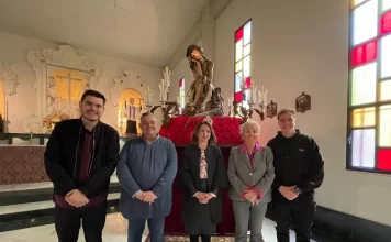 La Junta arranca la cuaresma visitando al Cristo de la Humildad que presidirá el vía crucis del próximo viernes