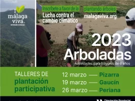 Las ‘arboladas’ de la Diputación recorrerán Pizarra, Gaucín y Periana plantando casi 2.000 ejemplares