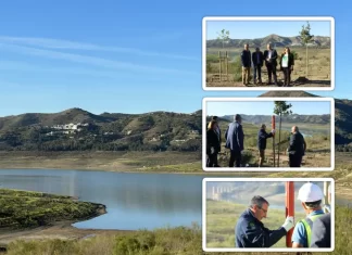 La Diputación concluye la reforestación del entorno del pantano de La Viñuela con la plantación de 41.000 árboles y arbustos