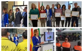 Quinientos escolares participan en las jornadas de puertas abiertas del centro 112 en Málaga