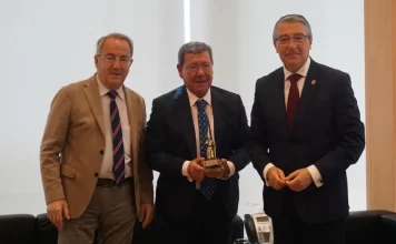 Recepción de autoridades de Burgos y de la Archicofradía de La Sangre