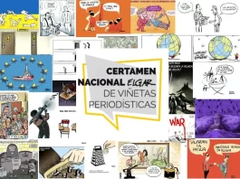 Diputación acoge la primera exposición de viñetas periodísticas del Certamen Elgar