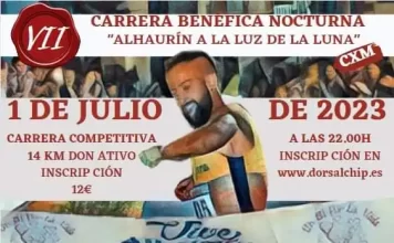 Un Sí Por La Vida celebrará la VI carrera nocturna “Alhaurín bajo la luz de la Luna” el próximo 1 de julio