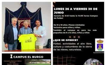Deporte, Cultura y Tradición se unen para celebrar el I Campus de Futbol en el Burgo. Una Experiencia que va más allá del Deporte