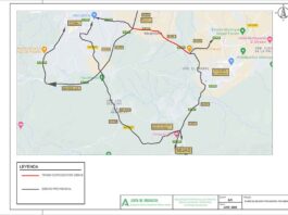 Corte provisional de la carretera A-404, de Coín a Churriana
