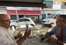 Primera visita institucional y encuentro de Francisco Salado con el alcalde de Vélez-Málaga