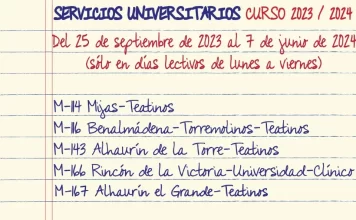 El Consorcio de Transporte de Málaga inicia las rutas a la Universidad que comunican varios municipios del área metropolitana