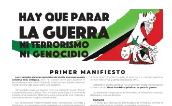Cien personalidades firman el manifiesto ‘Hay que para la guerra’ en apoyo a Palestina