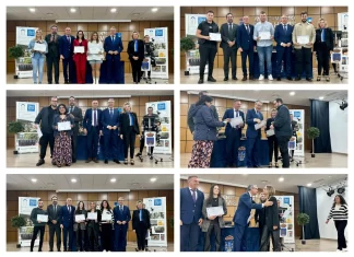 Los alumnos de los últimos cinco años de la Escuela de Hostelería Benahavís Sabor a Málaga recogen sus diplomas