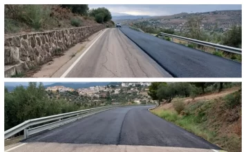 La Diputación comienza la mejora de tres carreteras de la Axarquía con una inversión de más de 376.000 euros