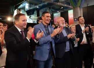 Pedro Sánchez en Málaga en el Congreso del PES