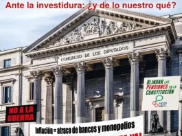 Investir a Sánchez, bien. Blindar las pensiones, muy bien