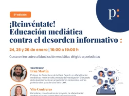Asociación de la Prensa de Málaga (APM) | 24, 25 y 26 de enero | ‘¡Reinvéntate! Educación mediática contra el desorden informativo’ Asociación de la Prensa de Málaga (APM) | 24, 25 y 26 de enero | ‘¡Reinvéntate! Educación mediática contra el desorden informativo’