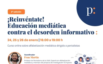 Asociación de la Prensa de Málaga (APM) |  24, 25 y 26 de enero | ‘¡Reinvéntate! Educación mediática contra el desorden informativo’
