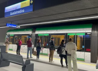Metro de Málaga prestará servicio por primera vez durante la Nochevieja