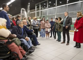 Metro de Málaga muestra su accesibilidad a las asociaciones de personas con discapacidad