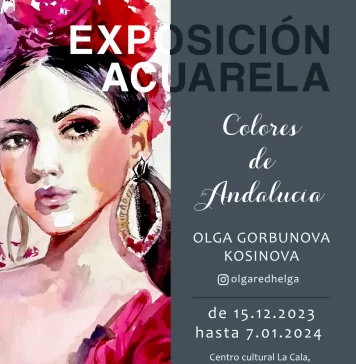Exposición Acuarela. Olga Gorbunova. Centro Cultural La Cala Mijas. 15/12 - 19:00 h.
