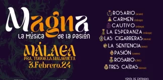 ‘La Magna, la música de la Pasión’ reunirá en Málaga el 3 de febrero a nueve bandas andaluzas de Semana Santa