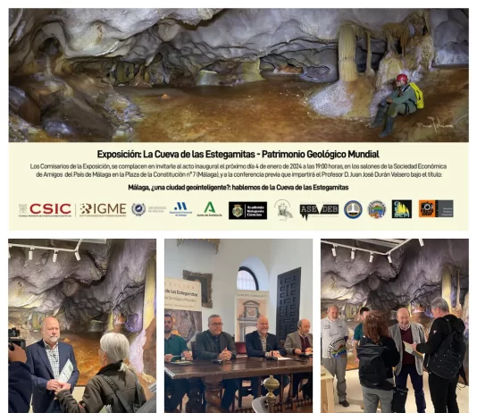 La Sociedad Económica de Amigos del País organiza una exposición sobre la Cueva de las Estegamitas de Málaga con la colaboración de la Diputación