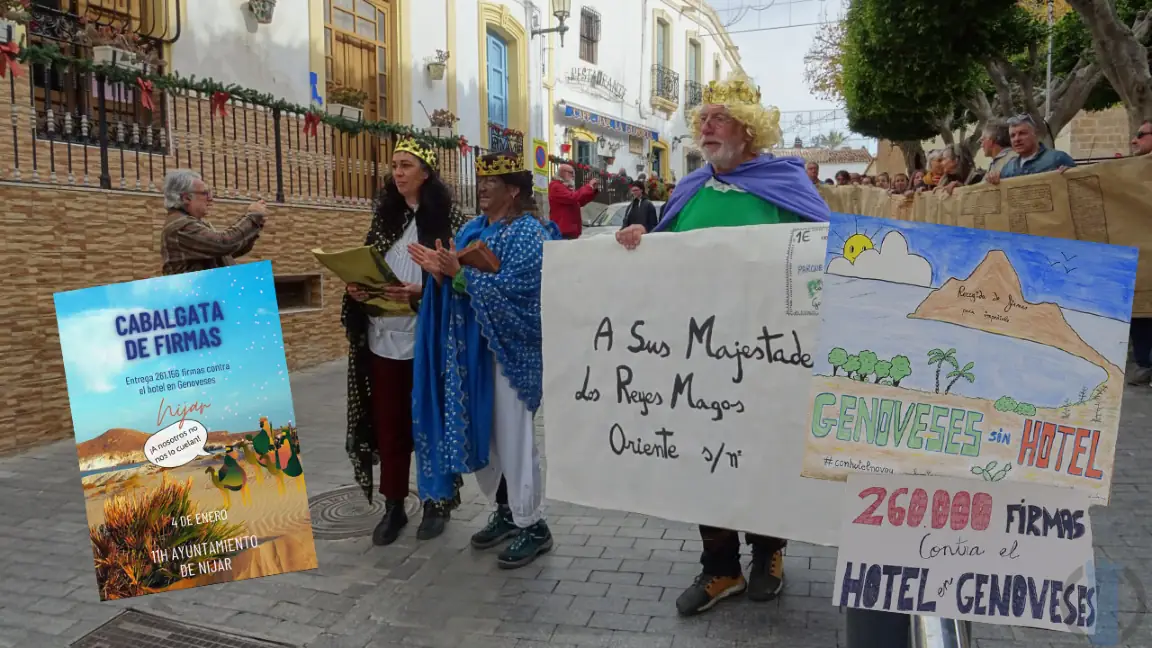 Cabalgata de firmas contra el nuevo Algarrobico por Moisés S. Palmero Aranda, Educador ambiental