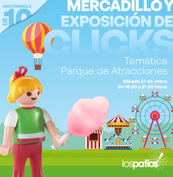 Los Patios se llena de clicks de Playmobil con una exposición y un mercadillo