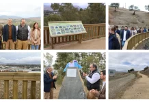 Pizarra estrena una nueva actuación del Corredor Verde del Guadalhorce, un sendero de cuatro kilómetros con pasarelas y miradores